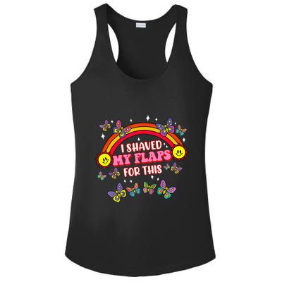 Funny Adult Humor I Shaved My Flaps For This Gift Ladies PosiCharge Competitor Racerback Tank