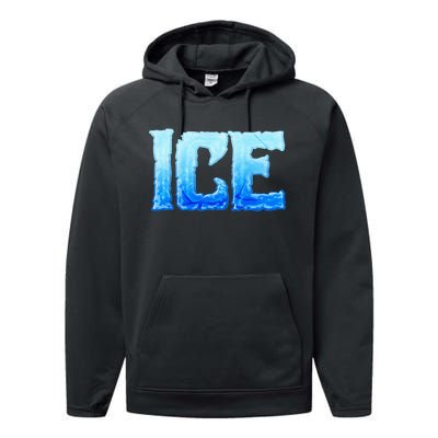 Fire And Ice Funny DIY Group Couples Halloween Costume Ice Performance Fleece Hoodie