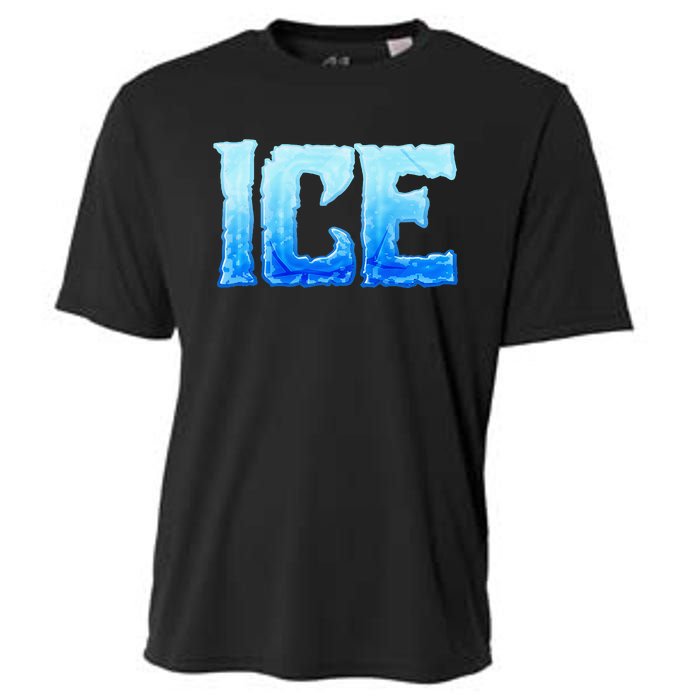 Fire And Ice Funny DIY Group Couples Halloween Costume Ice Cooling Performance Crew T-Shirt