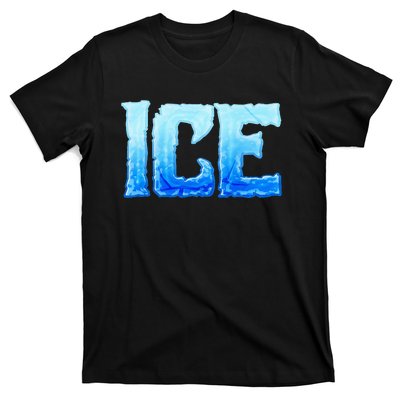 Fire And Ice Funny DIY Group Couples Halloween Costume Ice T-Shirt