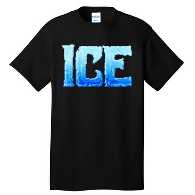 Fire And Ice Funny DIY Group Couples Halloween Costume Ice Tall T-Shirt