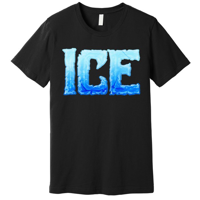 Fire And Ice Funny DIY Group Couples Halloween Costume Ice Premium T-Shirt