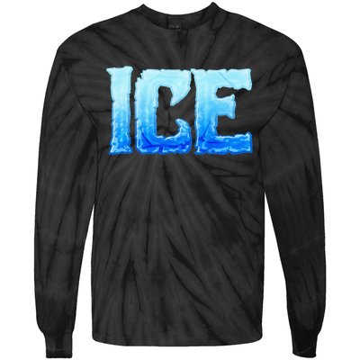 Fire And Ice Funny DIY Group Couples Halloween Costume Ice Tie-Dye Long Sleeve Shirt