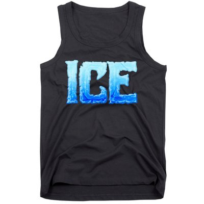 Fire And Ice Funny DIY Group Couples Halloween Costume Ice Tank Top