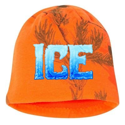 Fire And Ice Funny DIY Group Couples Halloween Costume Ice Kati - Camo Knit Beanie