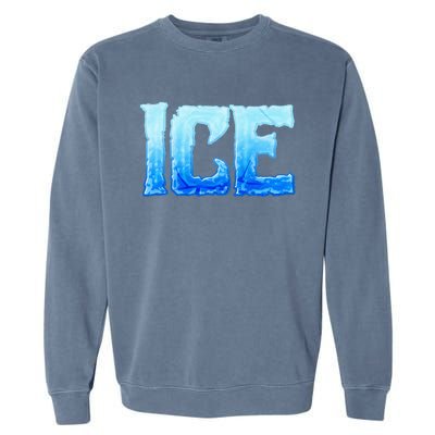 Fire And Ice Funny DIY Group Couples Halloween Costume Ice Garment-Dyed Sweatshirt