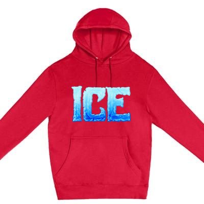 Fire And Ice Funny DIY Group Couples Halloween Costume Ice Premium Pullover Hoodie