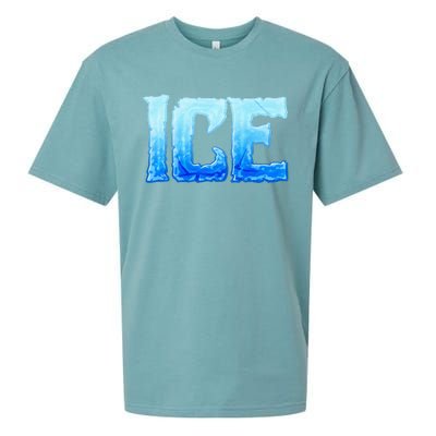 Fire And Ice Funny DIY Group Couples Halloween Costume Ice Sueded Cloud Jersey T-Shirt