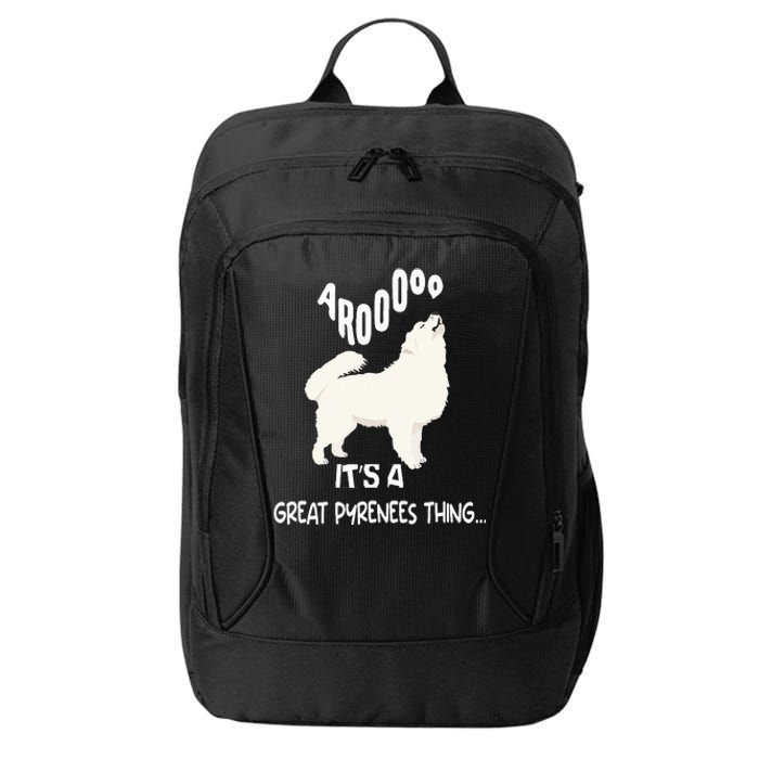 funny arooo it's a be Great Pyrenees thing  City Backpack