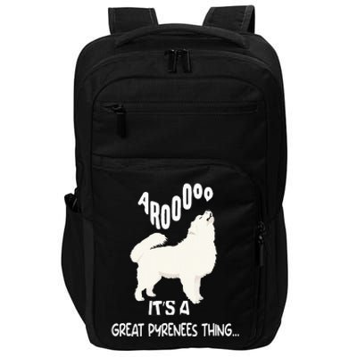 funny arooo it's a be Great Pyrenees thing  Impact Tech Backpack