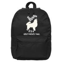 funny arooo it's a be Great Pyrenees thing  16 in Basic Backpack