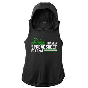 Funny Accountant I Have A Spreadsheet For That Accounting Ladies PosiCharge Tri-Blend Wicking Draft Hoodie Tank