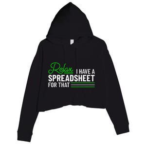 Funny Accountant I Have A Spreadsheet For That Accounting Crop Fleece Hoodie