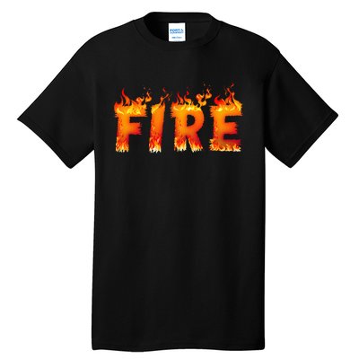 Fire And Ice Last Minute Halloween Matching Couple Costume Tall T-Shirt