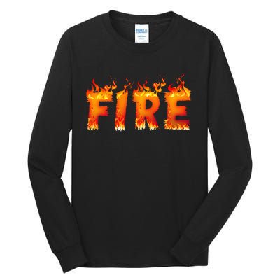 Fire And Ice Last Minute Halloween Matching Couple Costume Tall Long Sleeve T-Shirt