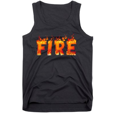 Fire And Ice Last Minute Halloween Matching Couple Costume Tank Top