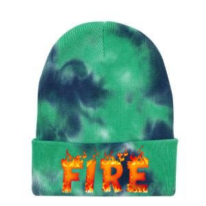 Fire And Ice Last Minute Halloween Matching Couple Costume Tie Dye 12in Knit Beanie