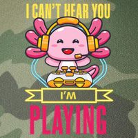 Funny Axolotl I Can Not Hear You I Am Gaming Headset Quote Gift Legacy Tie Dye Trucker Hat