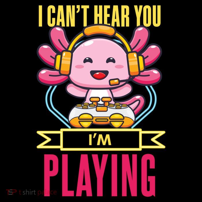 Funny Axolotl I Can Not Hear You I Am Gaming Headset Quote Gift Sustainable Bucket Hat