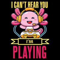 Funny Axolotl I Can Not Hear You I Am Gaming Headset Quote Gift Wool Snapback Cap