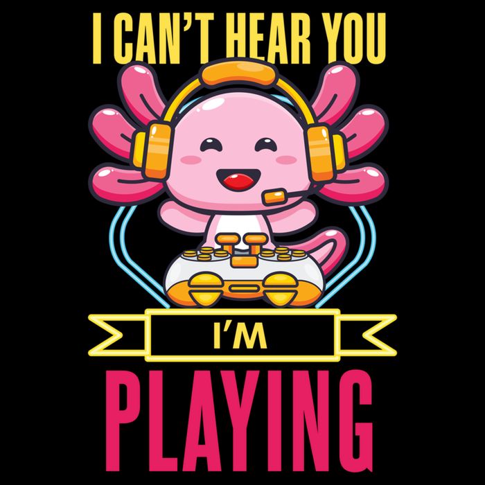 Funny Axolotl I Can Not Hear You I Am Gaming Headset Quote Gift Wool Snapback Cap