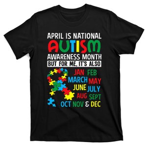 funny April is National Autism Awareness Month T-Shirt