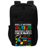 funny April is National Autism Awareness Month Impact Tech Backpack