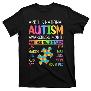 funny April is National Autism Awareness Month T-Shirt