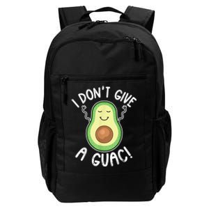 Funny Avocado I Dont Give A Guac Vegan Daily Commute Backpack