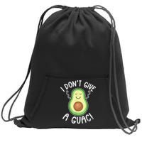 Funny Avocado I Dont Give A Guac Vegan Sweatshirt Cinch Pack Bag