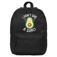 Funny Avocado I Dont Give A Guac Vegan 16 in Basic Backpack