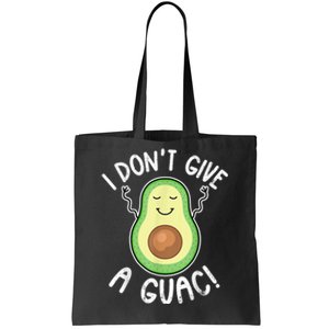 Funny Avocado I Dont Give A Guac Vegan Tote Bag