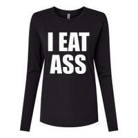 Funny Adult I Eat Ass Funny Adult Gag Gifts For All Womens Cotton Relaxed Long Sleeve T-Shirt