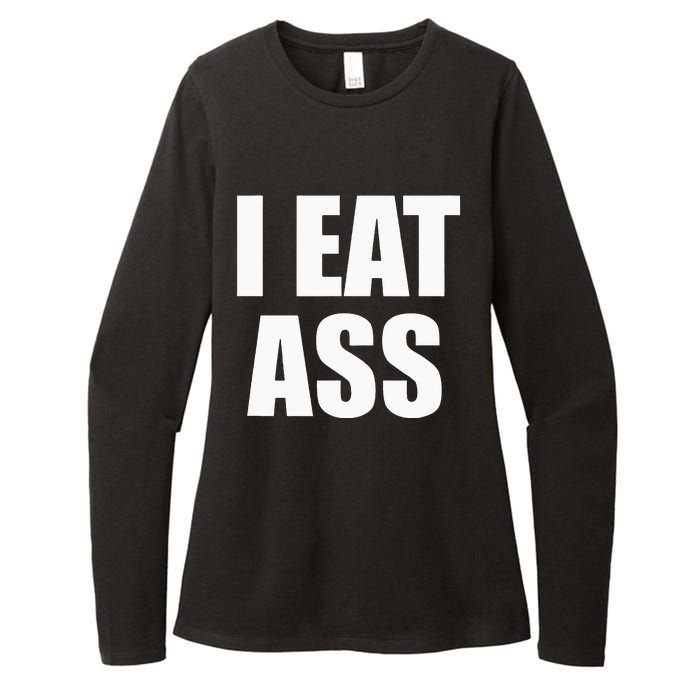 Funny Adult I Eat Ass Funny Adult Gag Gifts For All Womens CVC Long Sleeve Shirt