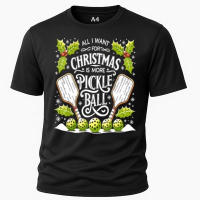 Funny All I Want For Christmas Is More Pickleball Player Gift Performance Shirt