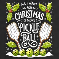 Funny All I Want For Christmas Is More Pickleball Player Gift Golf Towel