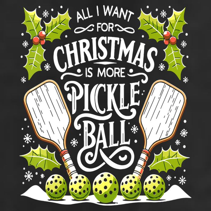 Funny All I Want For Christmas Is More Pickleball Player Gift Golf Towel