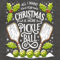 Funny All I Want For Christmas Is More Pickleball Player Gift Vector Backpack