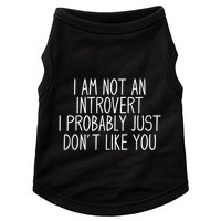 Funny Antisocial Introvert Doggie Tank