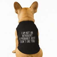 Funny Antisocial Introvert Doggie Tank