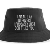 Funny Antisocial Introvert Sustainable Bucket Hat