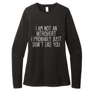 Funny Antisocial Introvert Womens CVC Long Sleeve Shirt