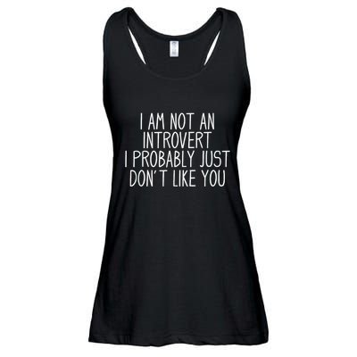Funny Antisocial Introvert Ladies Essential Flowy Tank