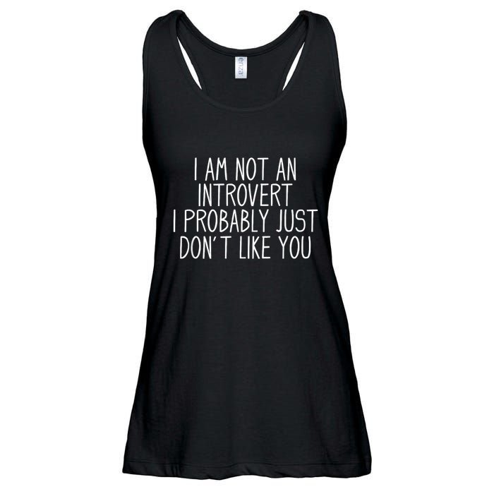 Funny Antisocial Introvert Ladies Essential Flowy Tank