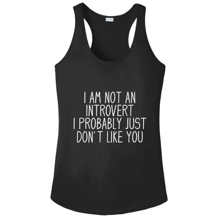 Funny Antisocial Introvert Ladies PosiCharge Competitor Racerback Tank