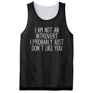 Funny Antisocial Introvert Mesh Reversible Basketball Jersey Tank