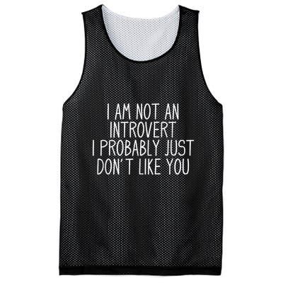 Funny Antisocial Introvert Mesh Reversible Basketball Jersey Tank