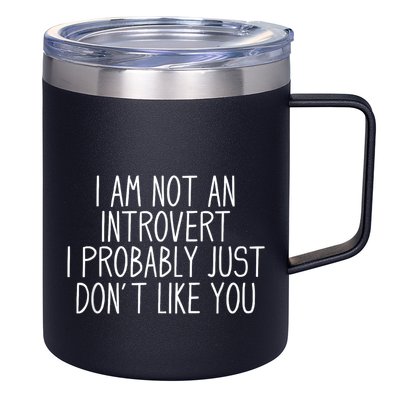 Funny Antisocial Introvert 12oz Stainless Steel Coffee Mug