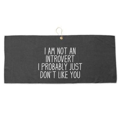 Funny Antisocial Introvert Large Microfiber Waffle Golf Towel