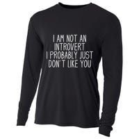 Funny Antisocial Introvert Cooling Performance Long Sleeve Crew